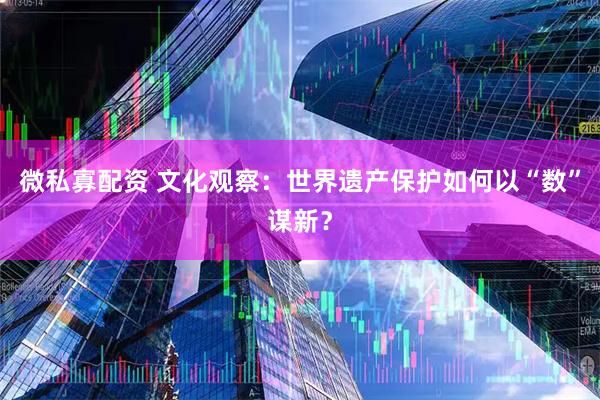 微私寡配资 文化观察：世界遗产保护如何以“数”谋新？